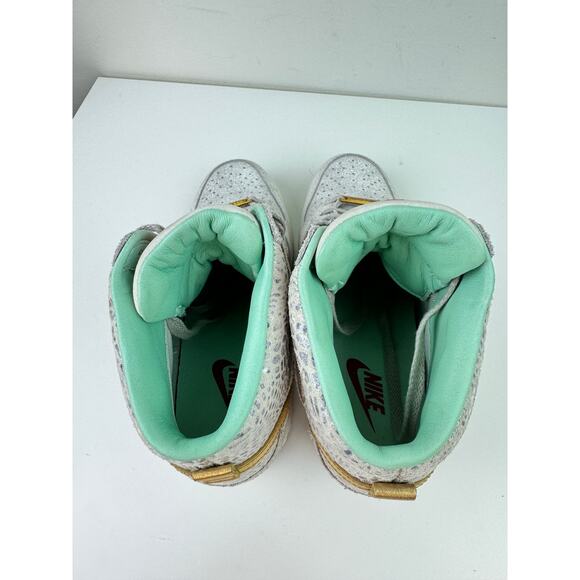 NEW Nike Dunk Sky Hi Wedge Sneakers 649464 001 Gold Year of the Horse Limited 7 - Picture 4 of 11